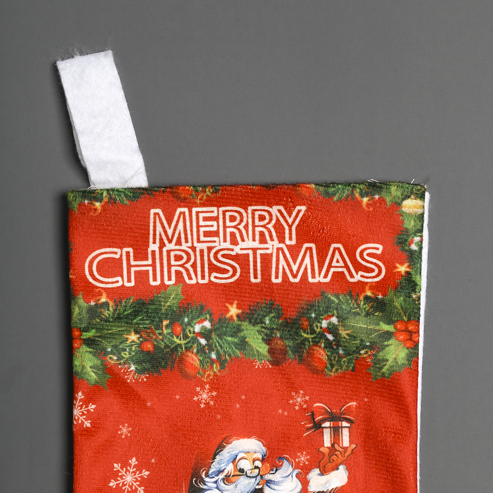 헬로우 산타 성탄 양말 28cmx15.5cm 크리스마스 산타양말 성탄양말 크리스마스소품
