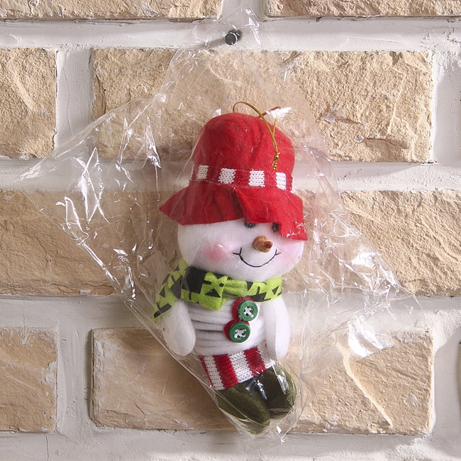 스프링 빨강 모자 눈사람(28cm) 인테리어 산타
