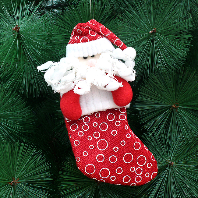 산타 빨간 양말 장식 20cm 크리스마스 소품 눈사람 주머니 루돌푸 장갑 성탄절인형
