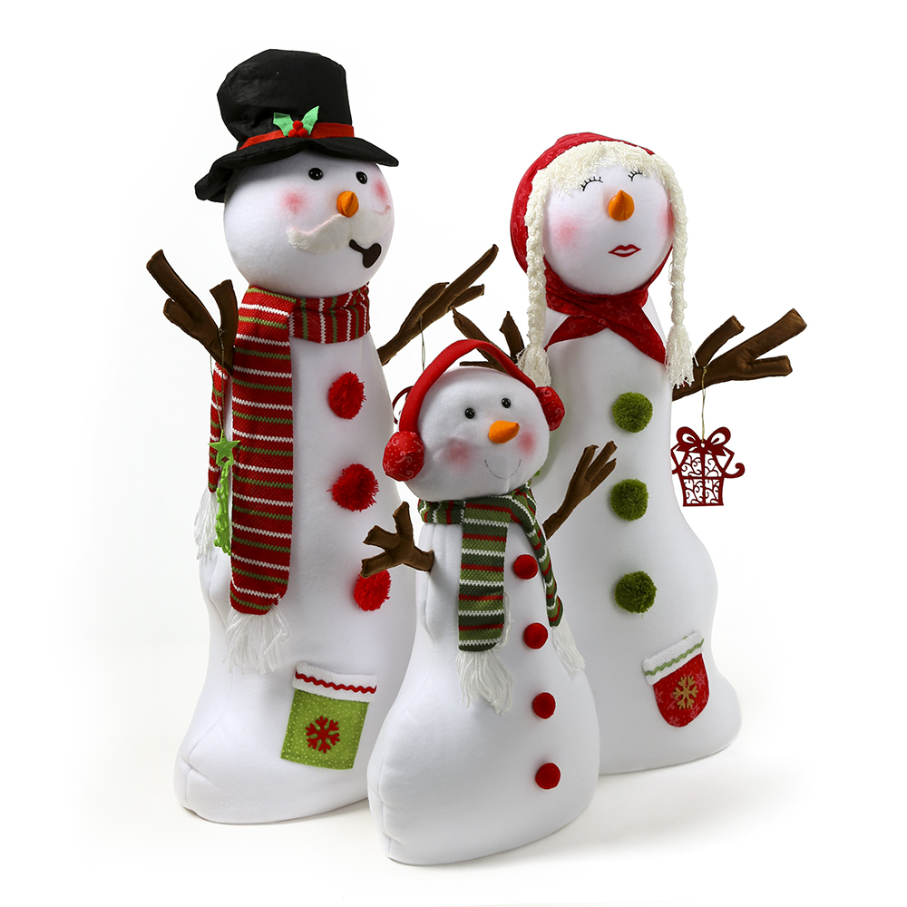 거인나라 눈사람 가족 3종세트 크리스마스 장식인형 대형 눈사람인형 눈사람장식