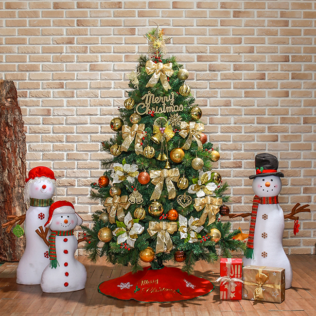 180cm 골드 열매솔잎 풀세트 트리 전구포함 완제트리 크리스마스 크리스마스트리