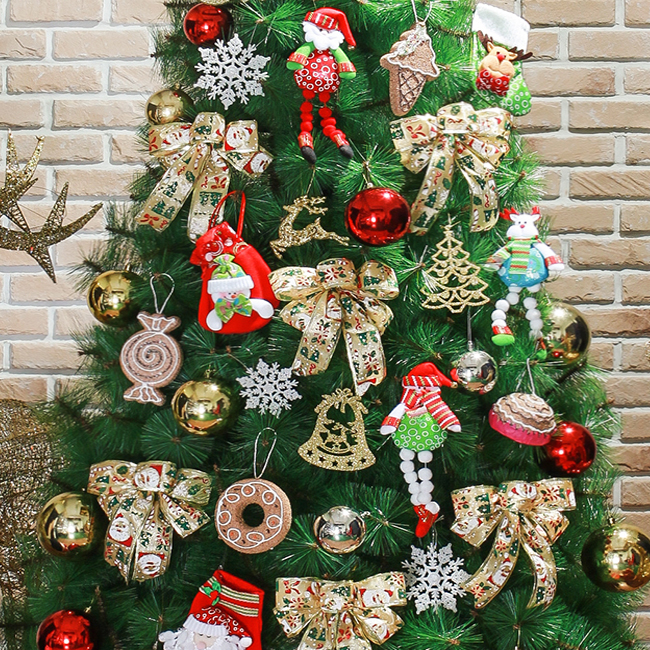 산타선물 크리스마스 트리장식세트 210cm 트리용 크리스마스트리 크리스마스츄리 성탄트리